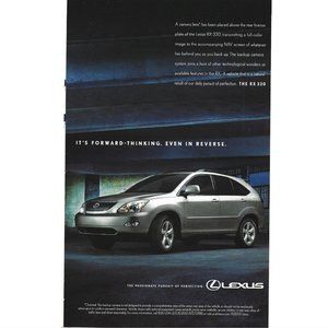 Lexus The RX 330 Passionate Pursuit Car Auto 2000s Print Ad